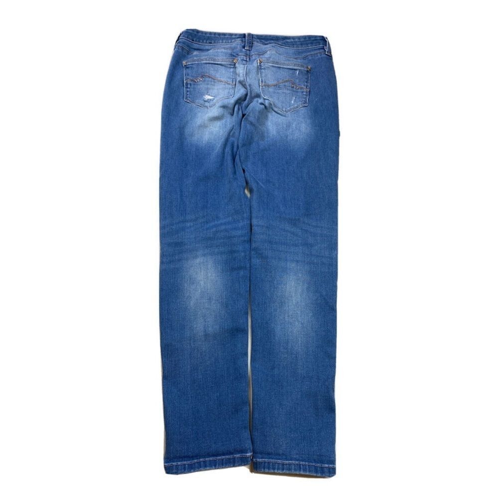 White House Black Market Womens Light Wash Distressed Girlfriend Jeans- 0 - Picture 5 of 7